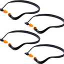 BBTO Banded Earplugs for Shooting Range Band Ear Plugs Lightweight Silicone Earplugs for Hearing Protection, Noise Reduction, Work, Construction, Sleeping, Concerts, Sports Racing(Orange,4 Pcs)
