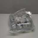 Velvet Christmas Ball Ornaments Set-46pcs Flocked Shatterproof Christmas Tree Decorations Plastic Xmas Decorative Hanging Ornaments for Xmas Holiday Home Decor,3 Sizes(Gray Blue)