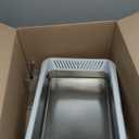 Stainless Steel Litter Box | XL Enclosed Cat Litter Boxes with Lid for Big Cats | High Sided, Anti-Urine Leakage | Non-Stick Bottom & Includes Litter Mat & Metal Scoop (Silver Gray)