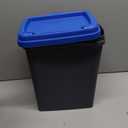 Kathfly Dry Pellets Storage Bin with Locking Lid, 16 lb Capacity Wood Pellets Container with Flavor Stickers Includes Scoop, Stackable Design, Sealed Storage for BBQ