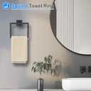 5 Pieces Towel Bar Set Matte Black Bathroom Hardware Accessories Set Stainless Steel Wall Mounted,23.6 Inch Towel Bar