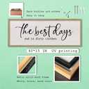 Laundry Room Sign Wall Decor The Best Days End In Dirtiest Clothes Signs Wall Art 40×15 inchs Large Wood Framed Hanging (Wood)