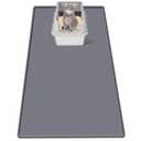 Cat Litter Mat for Litter Box Extra Large Silicone Mat, Light Grey | Waterproof Non-Slip Litter Box Mat with Raised Edges, Cat Litter Trapping Mat for Pet, Cat Litter Rug for Floorm Dark Grey, 51"x25.6"- Diamond