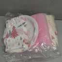 Pickmesh 400 Pcs Pink Winter Party Supplies Silver Xmas Tree Snowflake Disposable Paper Plates Napkins Cups Cutlery for Winter Xmas Christmas Birthday Party Table Decorations Serve 50