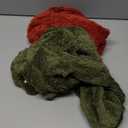 Reginary 2 Pcs Fuzzy Small Dog Hoodie Winter Dog Sweaters Double-Sided Plush Warm Soft Hooded Puppy Pet Sweatshirt Clothes Coats(L: Weight:8.5-13.2lb,Green and Red)