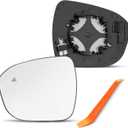 Compatible with BSD Nissan Rogue Driver Side Mirror, 2021 2022 2023 2024, Left Side Mirrors Replacement Glass with Blind Spot Indicator, Power Heated