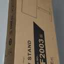 TAVR Universal Floor TV Stand Base for 32-75 Inch TVs up to 110 Lbs with Swivel Height Adjustable Mount, Black Tempered Glass Base for Media Storage and Space Saving