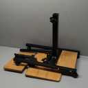 TigerDad Mobile Adjustable Height Laptop Stand PC Computer Portable Notebook Swivel Laptop Desk Rolling Table Desk Cart Tiltable with Wheels Casters& Mouse Pad Table (Wood)