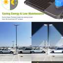 YXL LED Parking Lot Light, 200W LED Shoebox Light with Dusk to Dawn Photocell,28000LM 5000K Daylight Arm Mount, IP65 Waterproof, LED Area Light for Parking Lot Sports Stadium, 3 Pack, L2115200