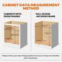 Pull Out Drawers for Cabinet Wood Slide Out Cabinet Organizer and Storage Cabinet Kitchen Drawers Slide Out Shelves Pull Out Shelves in Kitchen Pantry Bathroom with Soft Close 15"W x 22"D x 3"H