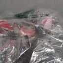 Christmas Garland with Lights, 6 FT Christmas Garland for Mantle, Realistic Flocked Garland with Poinsettia Flowers Balls Pinecones Berries for Mantle Table Door Stairs Railing Christmas Decor (1 Pack)