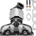 Front Catalytic Converter Compatible With Hyundai Elantra 2011 2012 2013 2014 2015 2016 L4 1.8L Elantra Coupe 2013 L4 1.8L Elantra GT 2013 L4 1.8L Kia Forte 2013 L4 2.0L Forte 2014 2015 2016 L4 1.8L