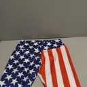 High Waisted Leggings for Women,American Flag Workout Leggings for Women Soft Running Pants (Large, Red)