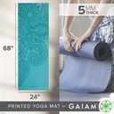 Gaiam Yoga Mat - Premium Thick Non Slip Exercise & Fitness Mat for All Types of Yoga, Pilates & Floor Workouts