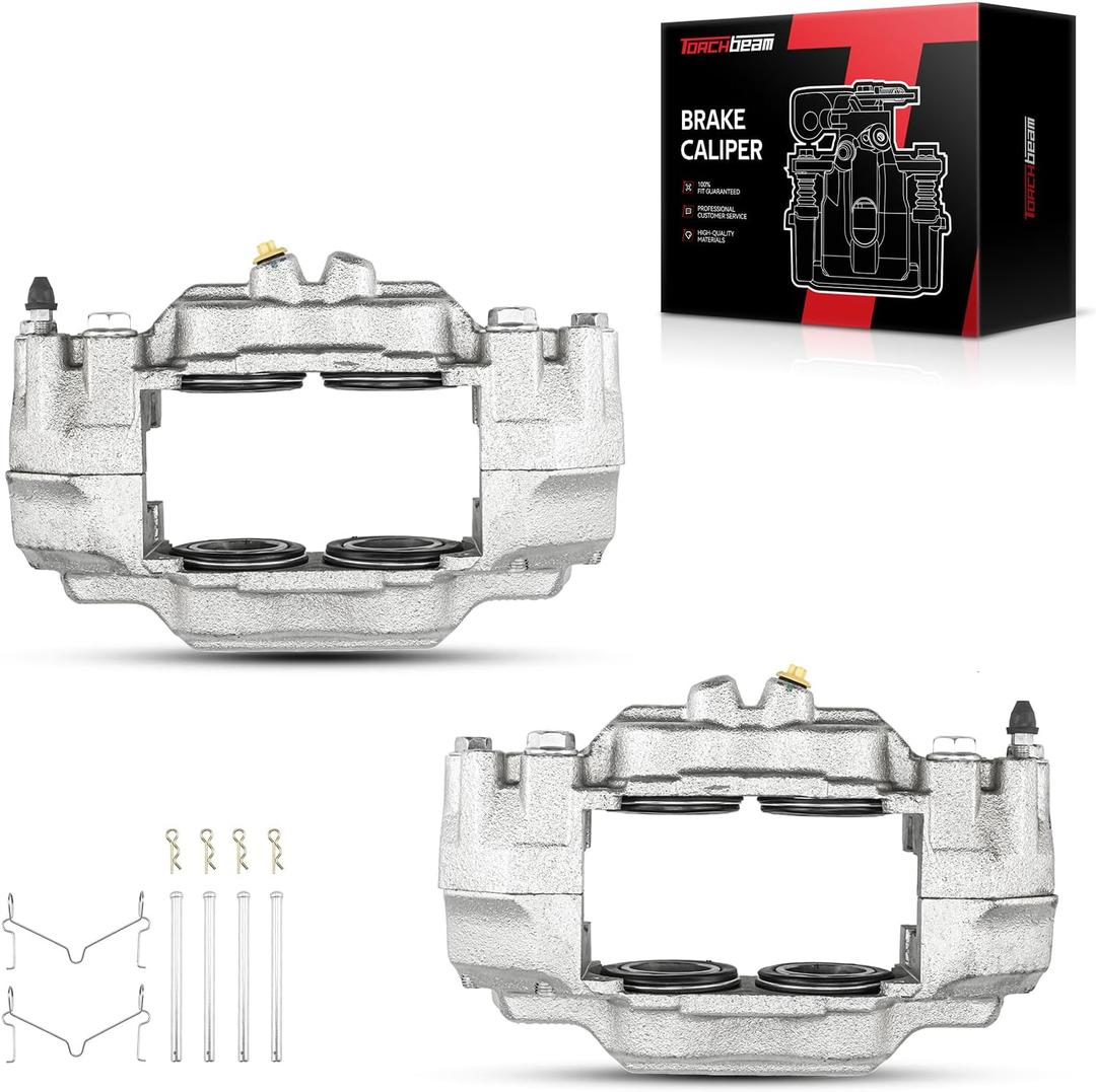 Torchbeam Front Brake Calipers Set for Toyota Tacoma 2005-2023, Toyota Tundra 2000-2006, Toyota 4Runner 2003-2009, Front Left and Front Right Calipers with Bracket Replace # 19P2984+19P2985