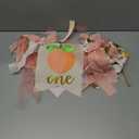 Peach Theme Baby 1st Birthday Banner - High Chair Banner, Sweet Peach Birthday Decorations, Crush Cake Photo Props Background
