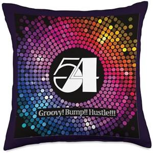 Studio 54_Disco_Groovy_015_Back Printed Throw Pillow