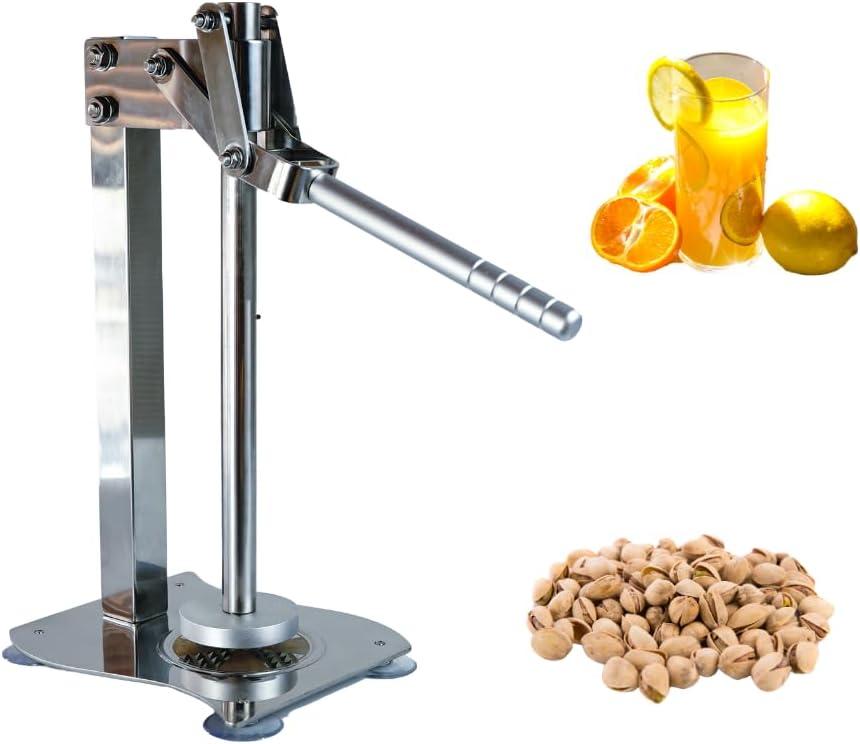 Heavy-Duty Stainless Steel Manual Lemon & Fruit Juicer, Quick & Efficient Citrus Presser for Kitchen Use (sliver)