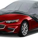 16 Layers Car Cover Waterproof All Weather, Heavy Duty Full Exterior Cover Universal Fit Coupe Pontiac Firebird/Trans Am, Chevy Malibu/Chevelle, Dodge Charger, Hyundai Genesis, Jaguar XJ etc. (0 Fit Coupe Length 194-202 inch)