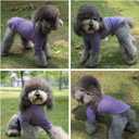 Lovelonglong Ribbed Dog T-Shirt Cotton Knitted Dog Sweaters for All Season Pet T-Shirts for Large Medium Small Dogs Purple 2XL