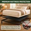 DFAN 60"80" Bunkie Board Queen Size Double Sided Non-Slip Breathable Bed Support, Anti-Sag Queen Bed Slats Support Under Mattress for Slatted Bed Frame Base, Metal Frames, Sofa Beds, Foldable Black