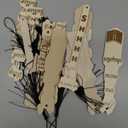 Colarr 12 Pcs Wood Bookmarks for Woman Book Club Gift for Book Worms Books Lovers Bookmarks Bulk with Tassels for Reading Party Favors Books Exchange Club Men & Women Friends(Retro)