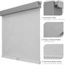 Joydeco No Drill No Tools Blackout Shades, Free-Stop Cordless Roller Shades, Thermal Insulated Blinds for Indoor Windows, Easy Install Window Blinds for Home and Office (Grey, 35" W X 75" H)