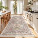 Zesthome 3x10 Runner Rug Non Slip,Washable Hallway Runner Rug,Orange