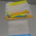 IDEATECH 20Pack Reusable Bags Dishwasher Safe, Leakproof Reusable Freezer Bags, BPA Free Healthy Food Storage Contaizers Sandwich Snack Baggies for Lunch Travel(8 Gallon 6 Quart 6 Snack, Colored)