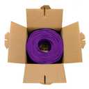 DRIPSTONE 1000ft CAT6 Ethernet Cable in Bulk, 23AWG Solid CCA 4/UTP, Purple