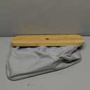 US Toilet Paper Basket Oxford Cloth Toilet Paper Organizer with Wood Lid Foldable Toilet Paper Holder Basket Large Capacity Toilet Paper Bin for Bathroom Sink (Grey)