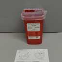 Alcedo Sharps Container for Home Use 1 Quart (1-Pack) | Biohazard Needle and Syringe Disposal | Small Portable Container for Travel and Professional Use