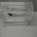 Raffle Drum, Acrylic Raffle Tickets Spinner Box with 200 Tickets, Transparent Raffle Box, Holds Approximately 2,000 Raffle Tickets, Clear Raffle Ticket Drum for Raffle, Bingo, Lottery, Balls, 10in