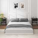 OSASET Low Profile Box Spring King - 3 Inch Box Spring King Heavy Duty Bed Foundation Metal Bed Base Easy Assembly