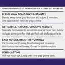 Just For Men Touch of Gray Mustache & Beard, Beard Coloring for Gray Hair with Brush Included for Easy Application, Great for a Salt and Pepper Look - Dark Brown & Black, B-45/55, Pack of 1