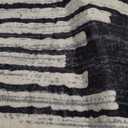 HelloTree Area Rug for Living Room Washable Geometric Moroccan Rug Stripe Farmhouse Bohemian Minimalistic Non Slip Non Shedding Ultra Thin Soft Rug for Bedroom Office DiningRoom Nursery-Black 5'x7'