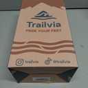 Trailvia Comfortable Footbed Sandals for Men & Women  Adjustable Buckle & Arch Support, Waterproof Summer Slides for Outdoor, Beach & Everyday Adventures (Black)