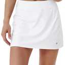 BUBBLELIME Women Adjustable Running Tennis Skort Pockets Workout Golf Skirt (S)