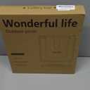 Utensil Holder for Countertop with Lid, Plastic Silverware Tray for Drawer, 5 Compartments Flatware Organizer, White