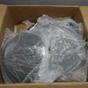 Saddle Stool Chair with Back Support Footrest, Heavy-Duty(350LBS), Hydraulic Rolling Swivel Adjustable Stool Chair for Salon Spa Beauty Massage Dental Clinic Home Office Use(Grey)