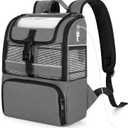 CURMIO Portable Oxygen Concentrator Backpack Compatible with Rhythm Healthcare P2/P2-E6/P2-E7, Empty POC Bag with Breathable Mesh Panels, Bottom Pocket for Charger, Cannula and Battery, Bag Only