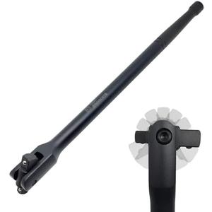 Der Erwachte 16-inch Dual Drive Breaker Bar, 3/8" & 1/2" Drive, Heavy Duty Breaker Bars with 360° Rotatable Head, Spring-loaded Detent Ball, Premium Chrome Vanadium Steel with Black Powder Coating