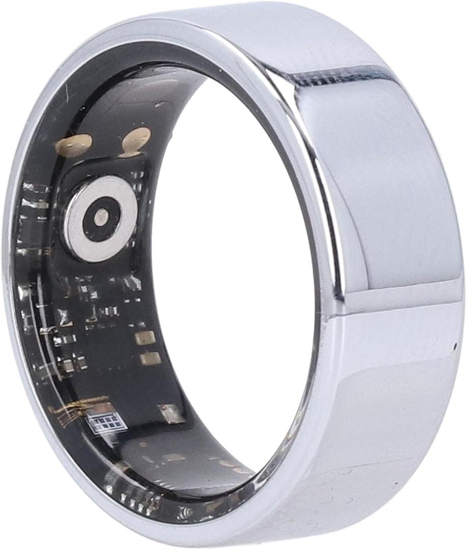 Zopsc Smart Ring for Women & Men, Fitness Tracker Ring with Remote Care, Step Counter, Calorie Tracking, Sleep Tracker (9#, Silver)