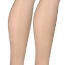 Truform Sheer Compression Stockings, 15-20 mmHg, Women's Thigh High Length, 20 Denier, Nude, Large