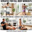 Upgraded Multifunction Pedal Resistance Band with Handle, Exercise Bands with 3 Tube Adjustable Resistance Bands, Pedal, Door Anchor and 3 Handles, for Full Body Training for Abs Arm Leg Waist Workout