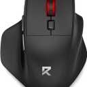 Redragon Big Wireless Mouse for Medium to Large Hands, 2.4GHz Ergonomic Computer Mouse, 6 Buttons, 4000 DPI, Full Sized USB Optical Mouse for Laptop, PC, Chromebook