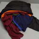 ATHVOTAR Leggings with Pockets for Women, 6 Packs High Waisted Workout Tummy Control Yoga Pants Black/Navy/Burgundy/Army Green/Sparkle Blue/Deep Purple/Orange 2XL