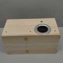 PINVNBY Parakeet Nesting Box Bird House Wood Breeding Box Parrots Mating Box for Lovebirds Budgie Finch Cockatoo Canary and Medium-Sized Birds(S)