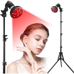 Red Light Therapy Lamp for Body and Face Use, 660nm Red Light and 850nm Near Infrared Light Combo, 36W Red Light Therapy Device with Stand (15-61in)