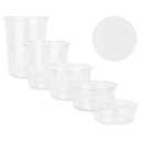 Clear Plastic PET Food Containers - 16 oz - Case of 500 - For Cold Foods, Snacks & Meal Prep